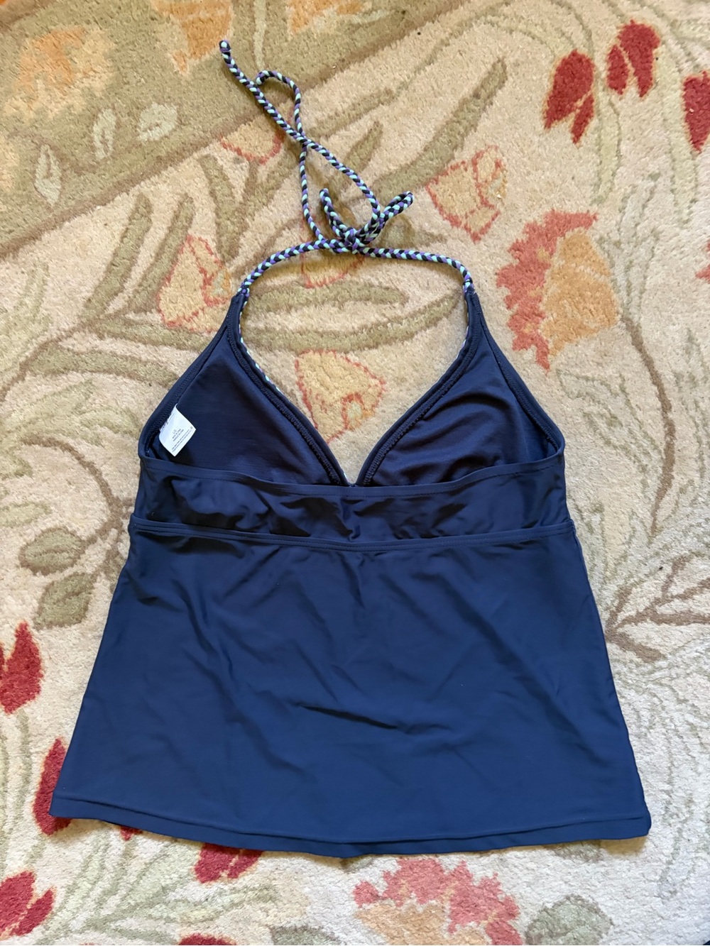Mossimo navy swim tankini top - Picture 2 of 4
